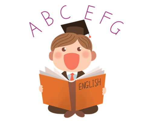 英语培训班卡通人物插画