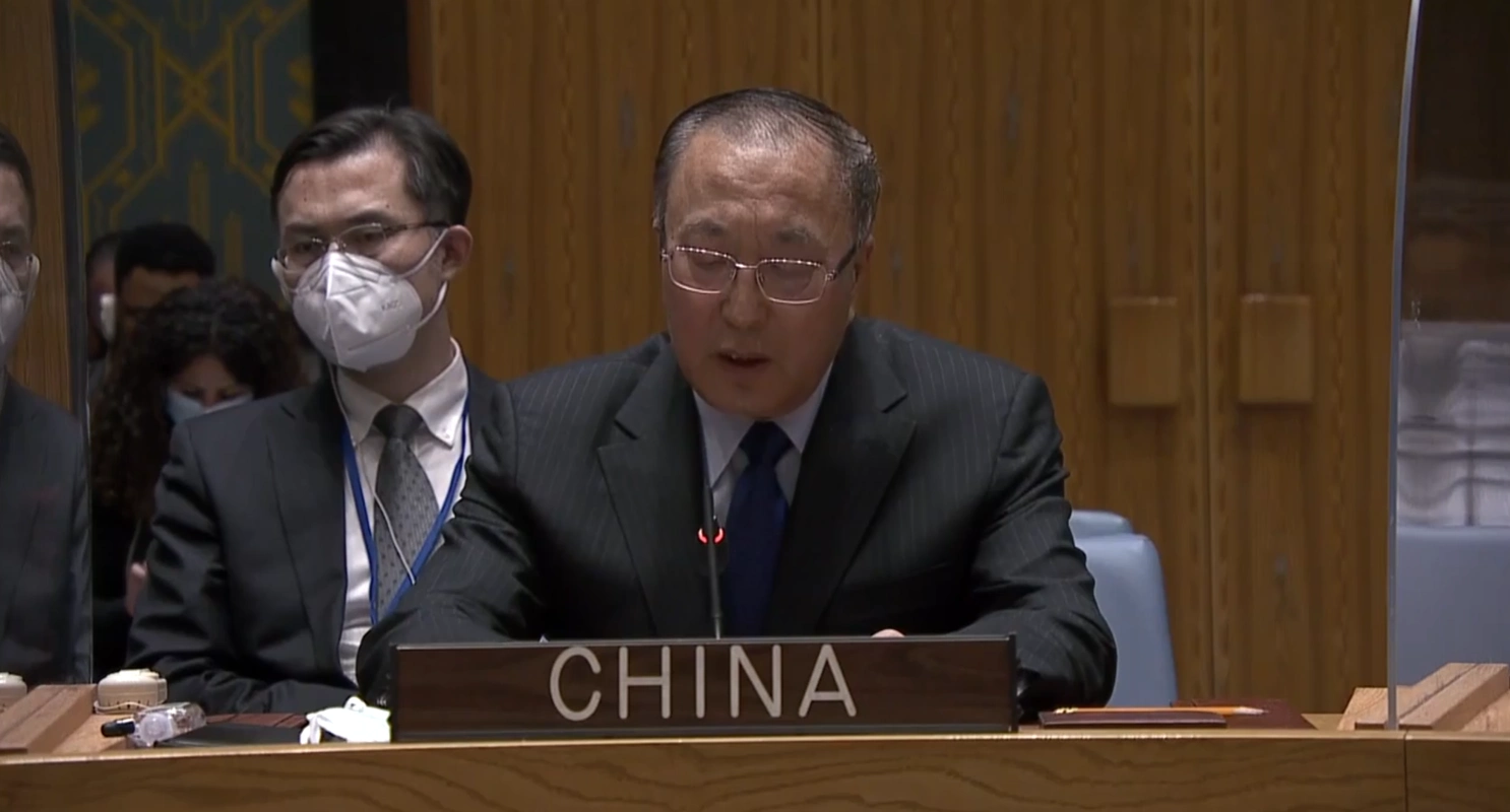 中国常驻联合国代表张军大使和平解决乌克兰问题的大门没有完全关上也