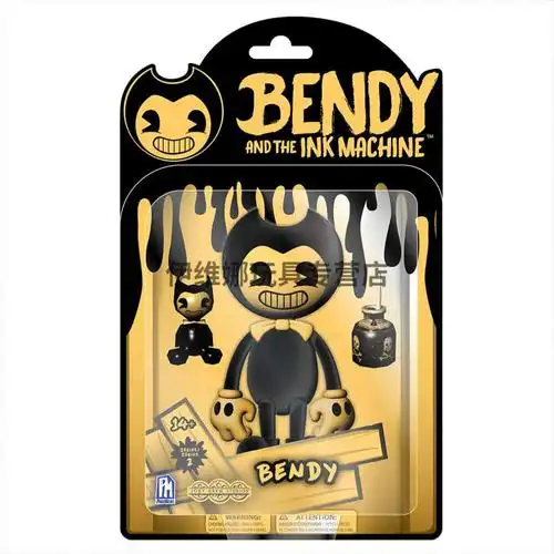 bendyinkmachine班迪与墨水机器印墨机5寸游戏玩具人偶天使季普通班迪