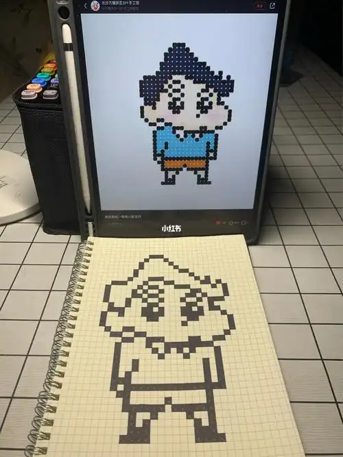 像素画蜡笔小新140