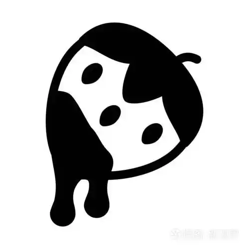 巧克力草莓蛋糕简单黑线插图白色背景