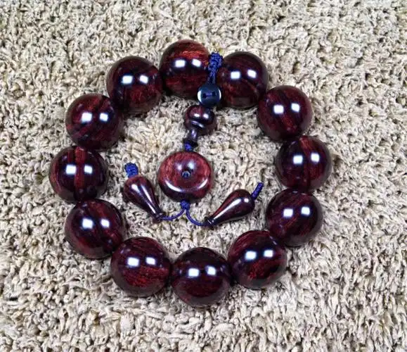 漏秒沉海黄野生紫油梨20手串