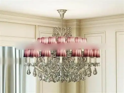 古典欧式奢华银漆吊灯