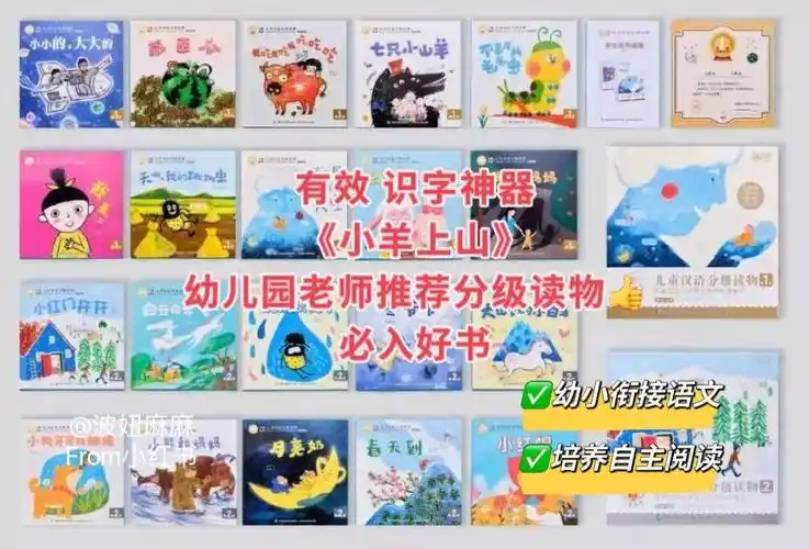 正版小羊上山幼小衔接分级识字