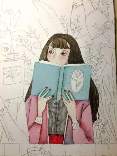 十年后重提画笔,手生得画线都抖的我如何临摹出细腻作品(插画习作-那