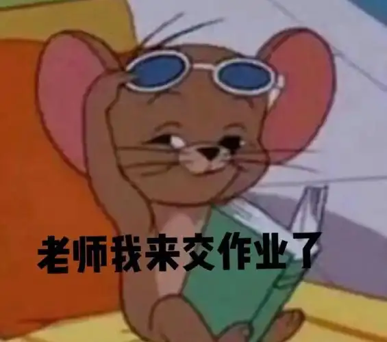 交作业表情包(四)猫和老鼠 来啦!