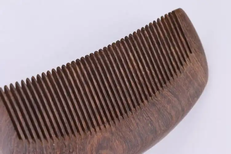 加厚黑金檀木梳子各种美发礼品梳可刻字实用玉檀香直发梳