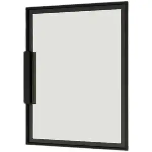 铝框酒柜门极简玻璃门平开门钢化玻璃柜门橱柜门窄边柜子门扇定制