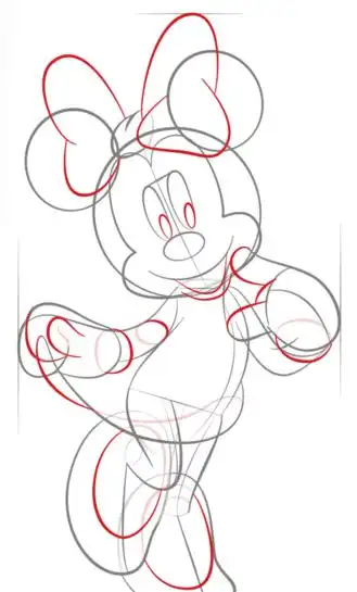如何画米妮老鼠_简笔画教程_简笔画大全