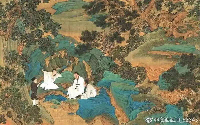 观隋代著名画家展子虔《游春图》 - 美篇