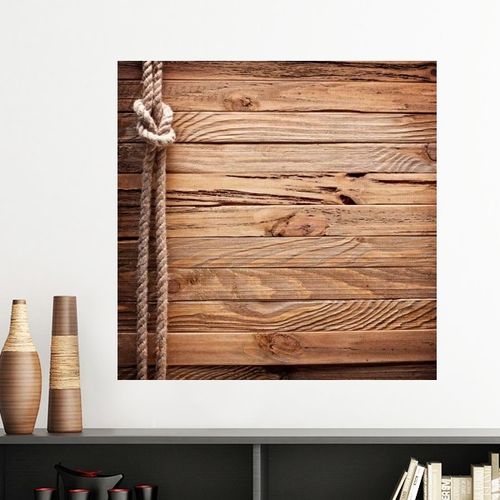 红褐色不规则带纹理墙贴壁纸房间贴花