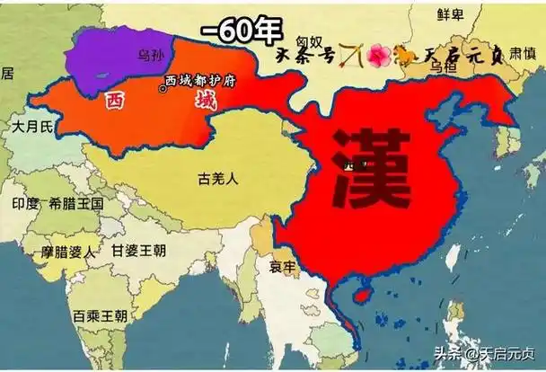 汉朝版图变迁下帝国双璧骋漠北汉武雄风震西域