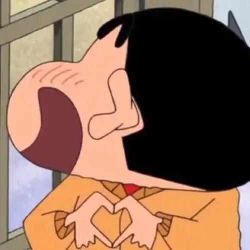 蜡笔小新比心头像