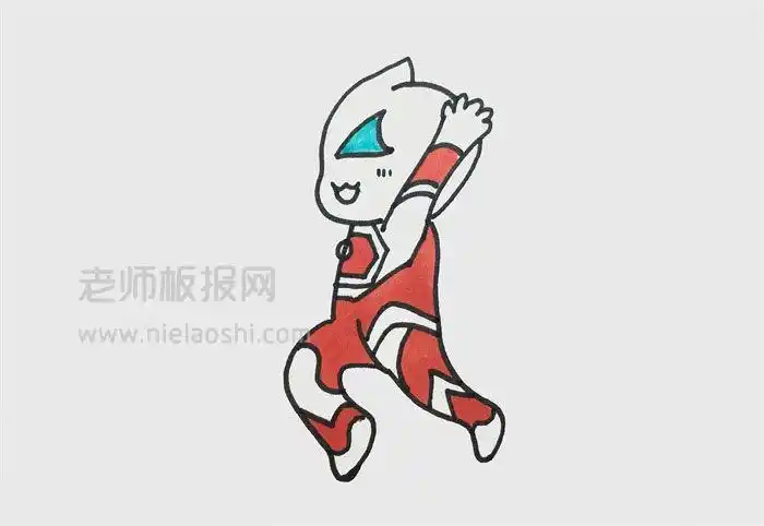 捷德简笔画图片 捷德怎么画 - 卡通简笔画 - 老师板报网