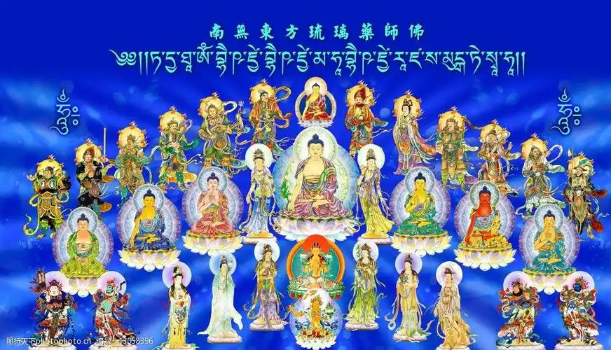 药师七佛八大菩萨图片
