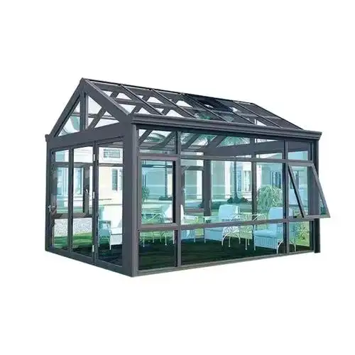 成都阳光房铝合金封阳台露台户外别墅屋顶钢化玻璃遮阳顶帘棚