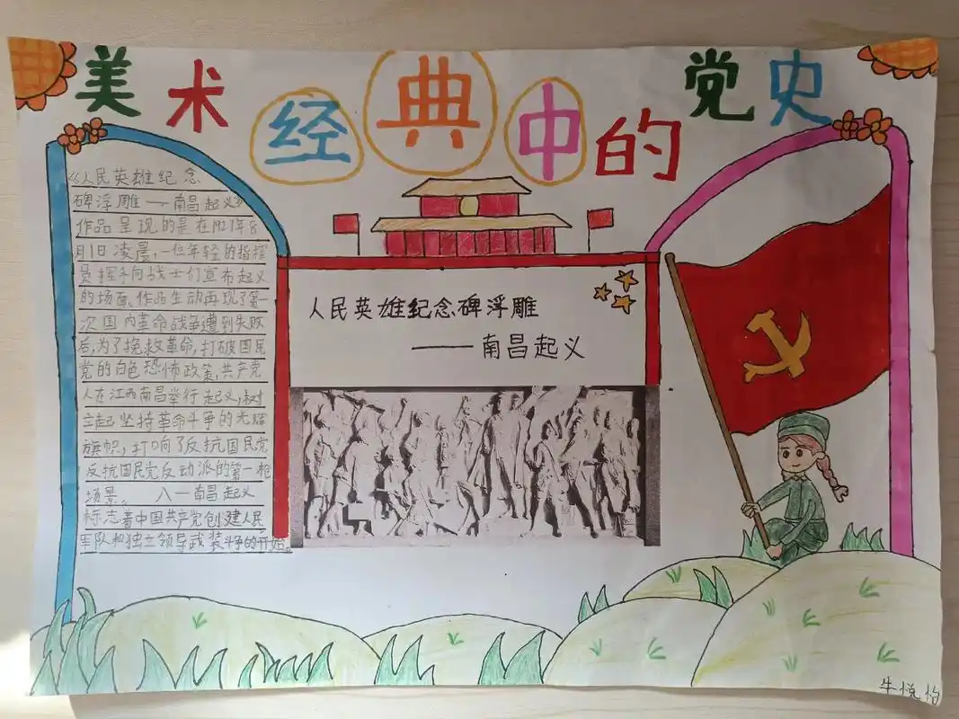 美术经典中的党史@保护环境人人有责七巧板@临摹手抄报 - 抖音