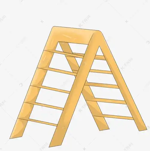 折叠梯人字梯插画