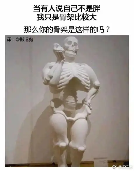 有人说自己不胖,只是骨架比较大,那你的骨架是这样的吗?