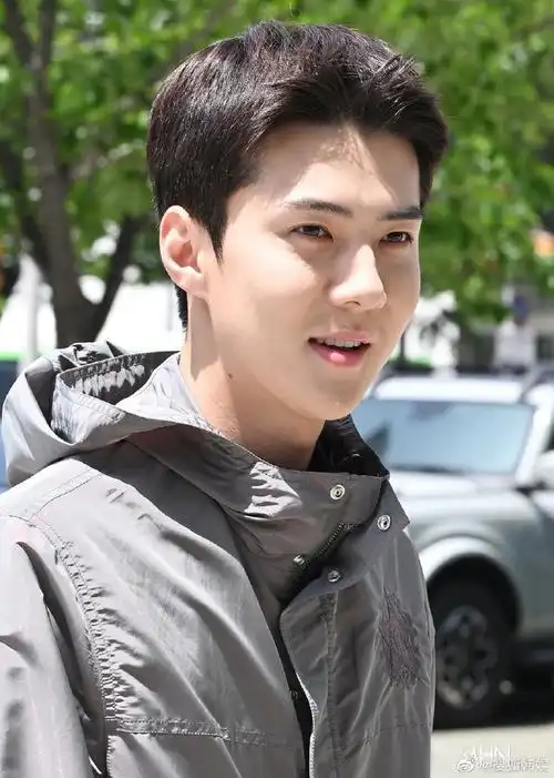 黑短发清爽大帅哥这是什么冻龄男高状态也太好了吧吴世勋超话exo超话