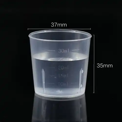 30毫升塑料量杯 刻度量杯 滴胶混合杯 带刻度小量杯30ml 烧杯1个