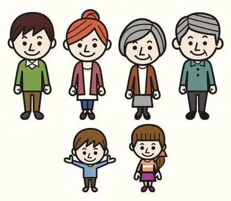 简笔画家庭成员头像简笔画家庭海报简笔画图片家庭肖像卡通简笔画幸福