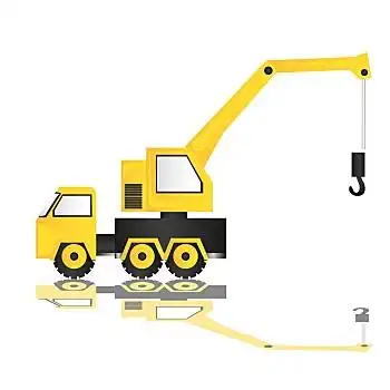 卡通,起重机,插画,隔绝,白色背景,背景