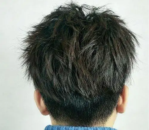 后脑勺发旋头发少男生短发梳的不要太服帖 尤其是后面的头发(2)_发型