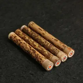 一物一拍精品湖南九嶷山梅鹿竹老料香道香线筒短香筒文玩手串竹器