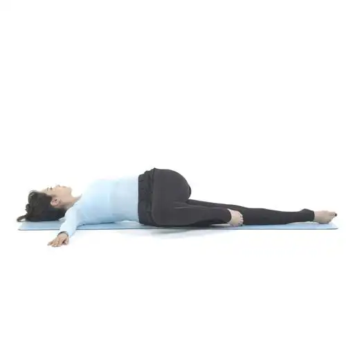 仰卧单腿扭转式