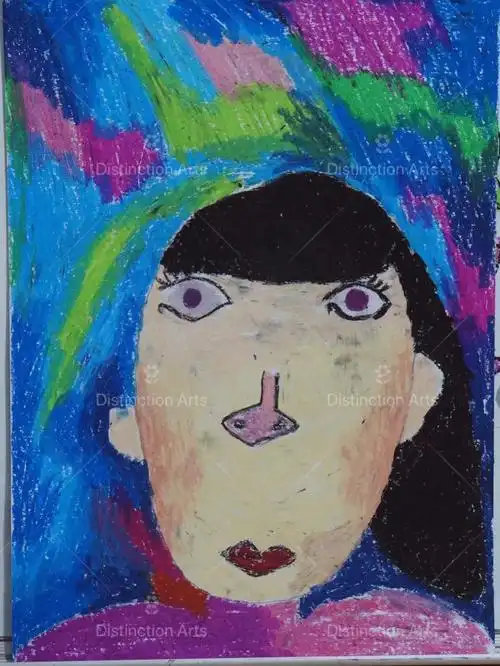 通过学习毕加索的自画像,小朋友们了解了立体主义.