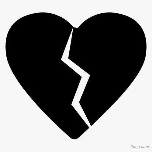 裂开的爱心png素材透明免抠图片-装饰效果