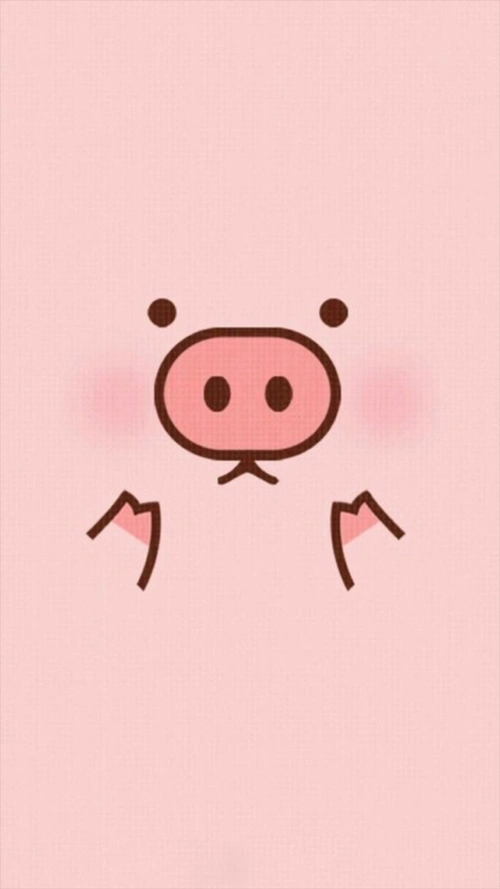 可爱卡通猪h5背景