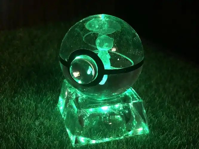 神奇宝贝3d立体水晶球精灵球礼物口袋妖怪超梦幻阿尔宙斯甲贺忍蛙