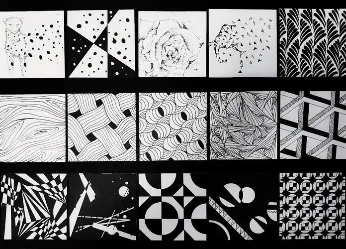 设计学类19-6班 点线面 构成作业 - 原创作品 - 站酷(zcool)