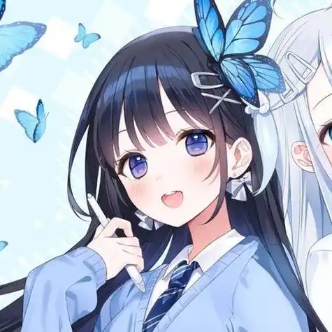 qq闺蜜头像卡通一左一右 卡通头像图片大全 -【爱个性】