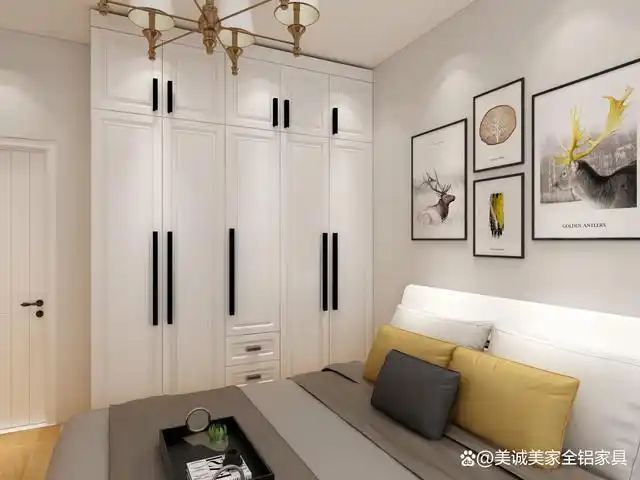 全屋定制铝合金衣柜图片,家装铝材全面上市