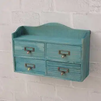 免打孔实木挂墙壁置物架墙上壁柜格子储物柜卧室墙柜小收纳柜壁挂定制