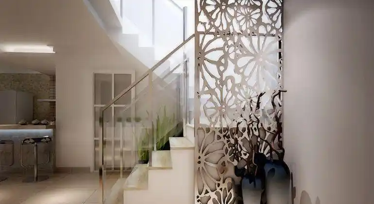 现代简约复式玄关楼梯装修图片效果图