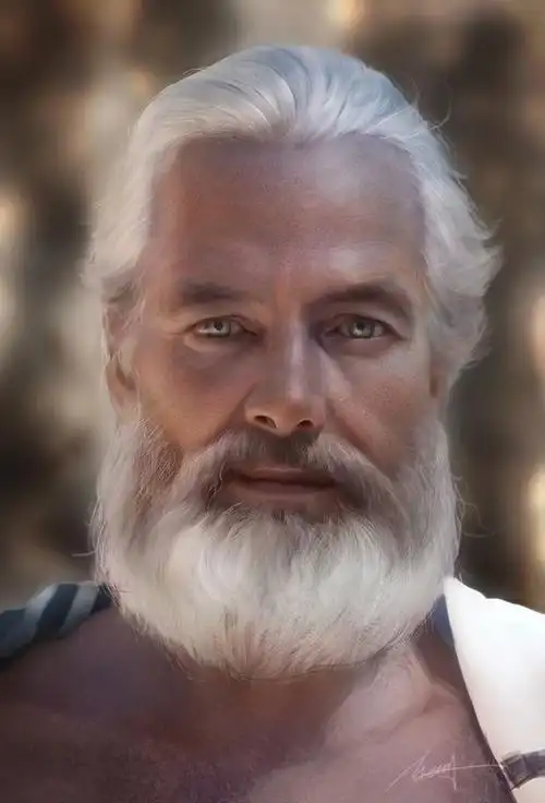 old man, meng xiangning : old man