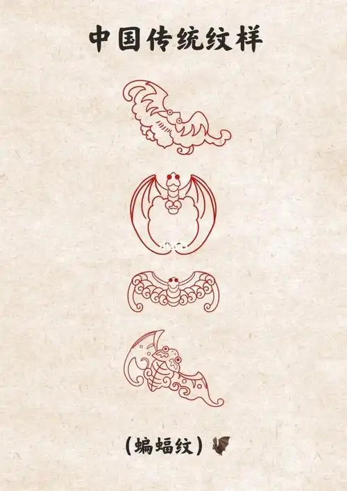 "福"字的谐音,并将蝙蝠的飞临,结合成"进福"的寓意,希望幸福会像蝙蝠