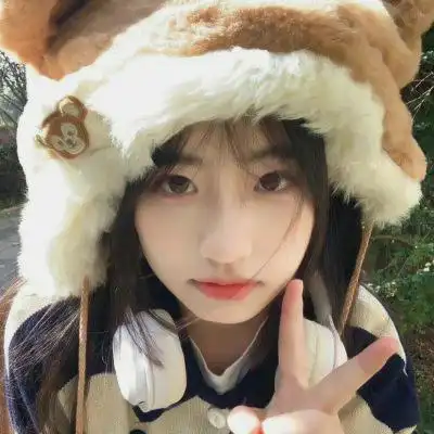 抖音头像戴帽子女,超甜可爱戴帽子的女头图片_女生头像_头像屋