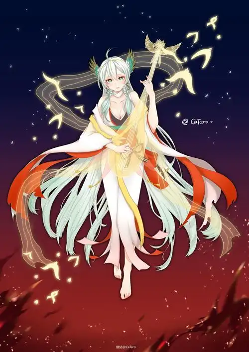 阴阳师紧那罗同人插画图片壁纸