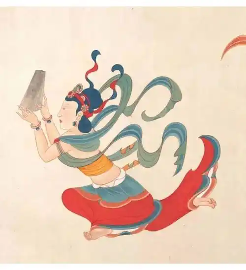 果宸分享|敦煌飞天,蕴藏在中华文化宝库中的美学_形象_壁画_张大千