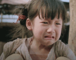 萌妹子的哭笑不得表情