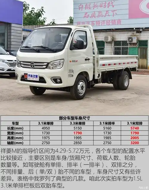 【图】车型丰富货厢大 实拍福田微卡祥菱m_汽车之家