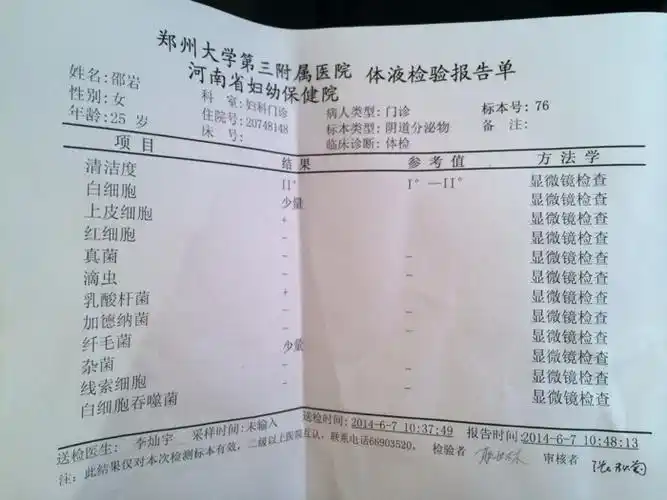 白带常规检查多少钱