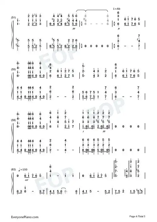 the 3rd anniversary-三周年-跳舞的线双手简谱预览4