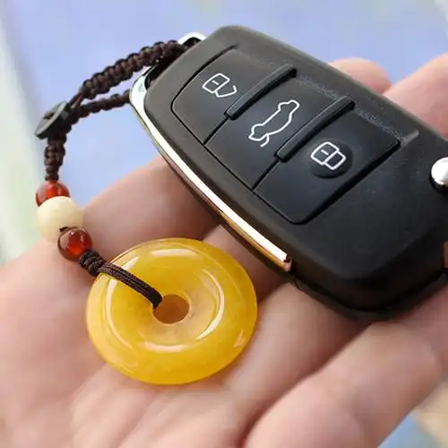 创意汽车钥匙扣挂件手工编织绳链情侣男女女款钥匙扣