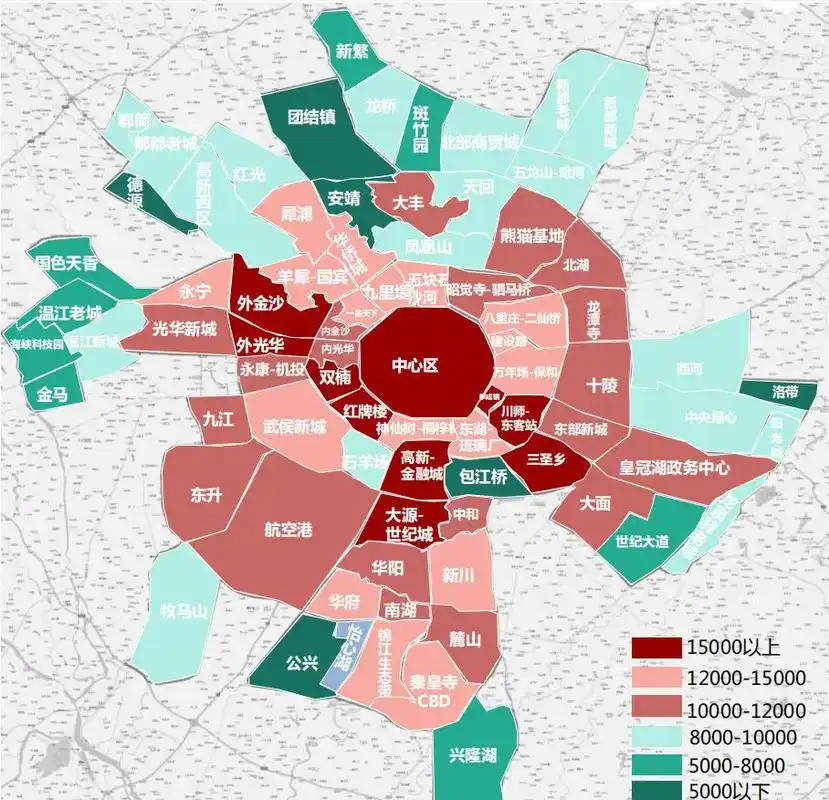 摸底成都房价梯队1万元㎡以下房源只剩这些